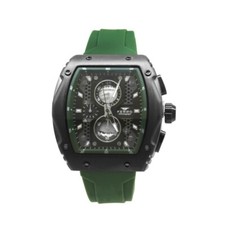 Ferro Military Green Silicone Strap Men's Wristwatch ساعة اليد