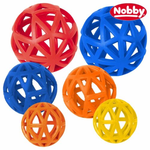 Nobby Vollgummi Spielzeug Gitterball - Hundespiel Kauspielzeug Ball Gummiball - Bild 1 von 7