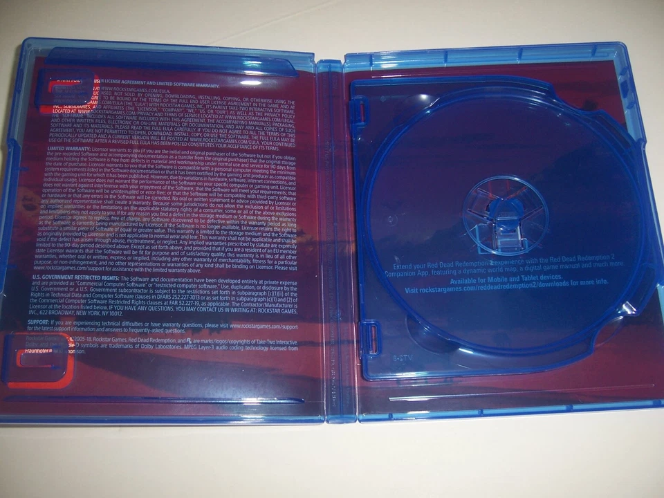 Caja Original Repuesto Sony PlayStation 4 PS4 Red Dead Redemption II 2 Foto 3 de 3