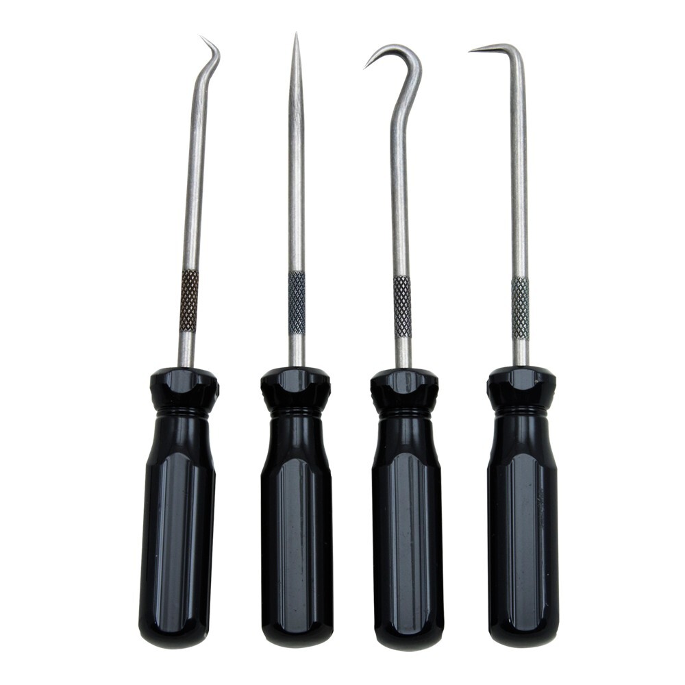 Ullman 4pc Hook & Pick Set Screwdriver Handle Straight 90 Degree Right  Angle USA