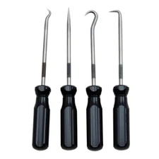 Ullman 4pc Hook & Pick Set Screwdriver Handle Straight 90 Degree Right Angle USA