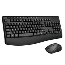Wireless Keyboard and Mouse E-YOOSO Ergonomic 2.4 GHz Full-Sized Ergonomic E-787