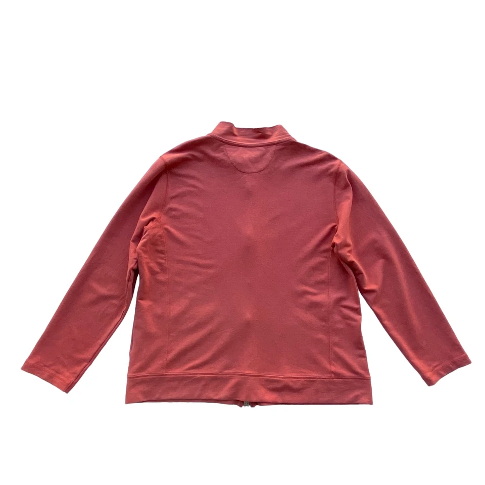 Chaqueta Zenergy Chicos Cremallera Completa XL Naranja Lyocell Algodón Elástico Informal Exterior Foto 4 de 4