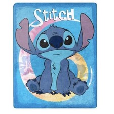 New Lilo  And Stitch Plush Fleece Throw Gift Blanket Disney Cartoon Movie SOFT