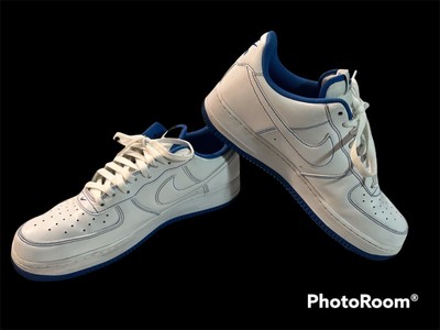 nike air force 1 white game royal stitch