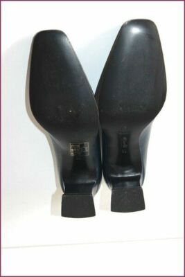 Escarpins Minelli Vintage Tout Cuir Bleu Nuit - Talons - Taille 36 EU - Très Bon État