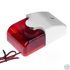 12V LED Alarm Sirene Blitzleuchte Alarmanlage Blinklicht Signalgeber 110dB