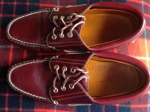 VTG 1990'S EASTLAND BOAT DECK LEATHER DRIVING SHOES w ...