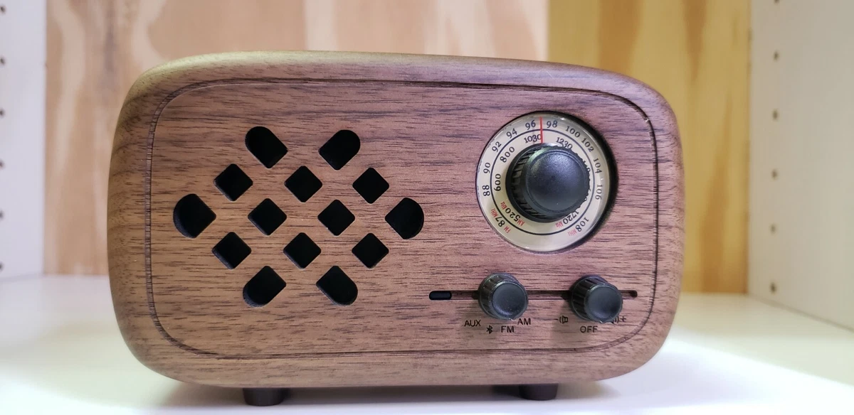 New Rerii Memories Walnut Radio Bluetooth Speaker