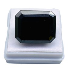 25.60 Cts Black Moissanite 19x15mm Octagon Cut Top Quality Loose Gemstone