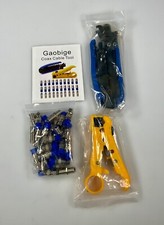 Gaobige Coax Cable Crimper Kit - Compression and Stripper Tools with connectors