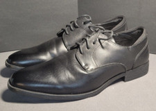 BRUNO MARC Mens Dress Shoes Leather Lace Up Oxfords Bussiness Shoes Size 8 Black