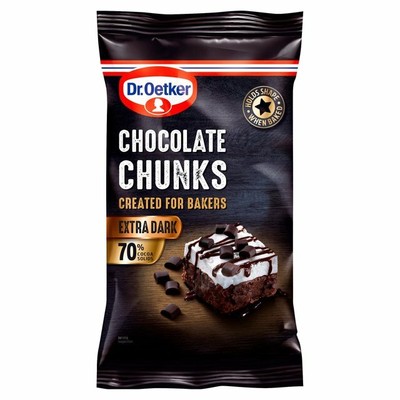 Dr.oetker Extra Dark chocolate chunks 100g (5000254019310)