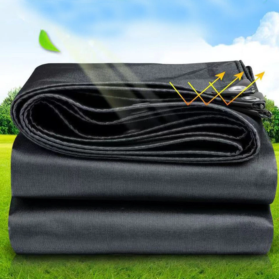 Холщовый брезент 16 унций 20 футов x 20 футов/24 фута/30 футов сверхпрочный водонепроницаемый брезентовый чехол - Изображение 3 из 4