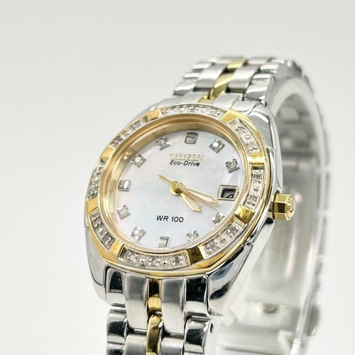 Citizen Eco-Drive E011-S066441 Analog Solar Watch Women Belt Length 15.5cm 6.1" - Picture 23 of 24