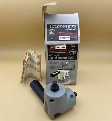 VTG Sears Craftsman 90 Degree Right Angle Drill Head Bit 9-26271 for 1/4