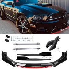 For Ford Mustang GT 1 Front Bumper Lip Spoiler Diffuser+Side Skirts+Rear Lip