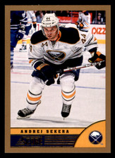 2013 Score Andrej Sekera  Gold  #55 Buffalo Sabres