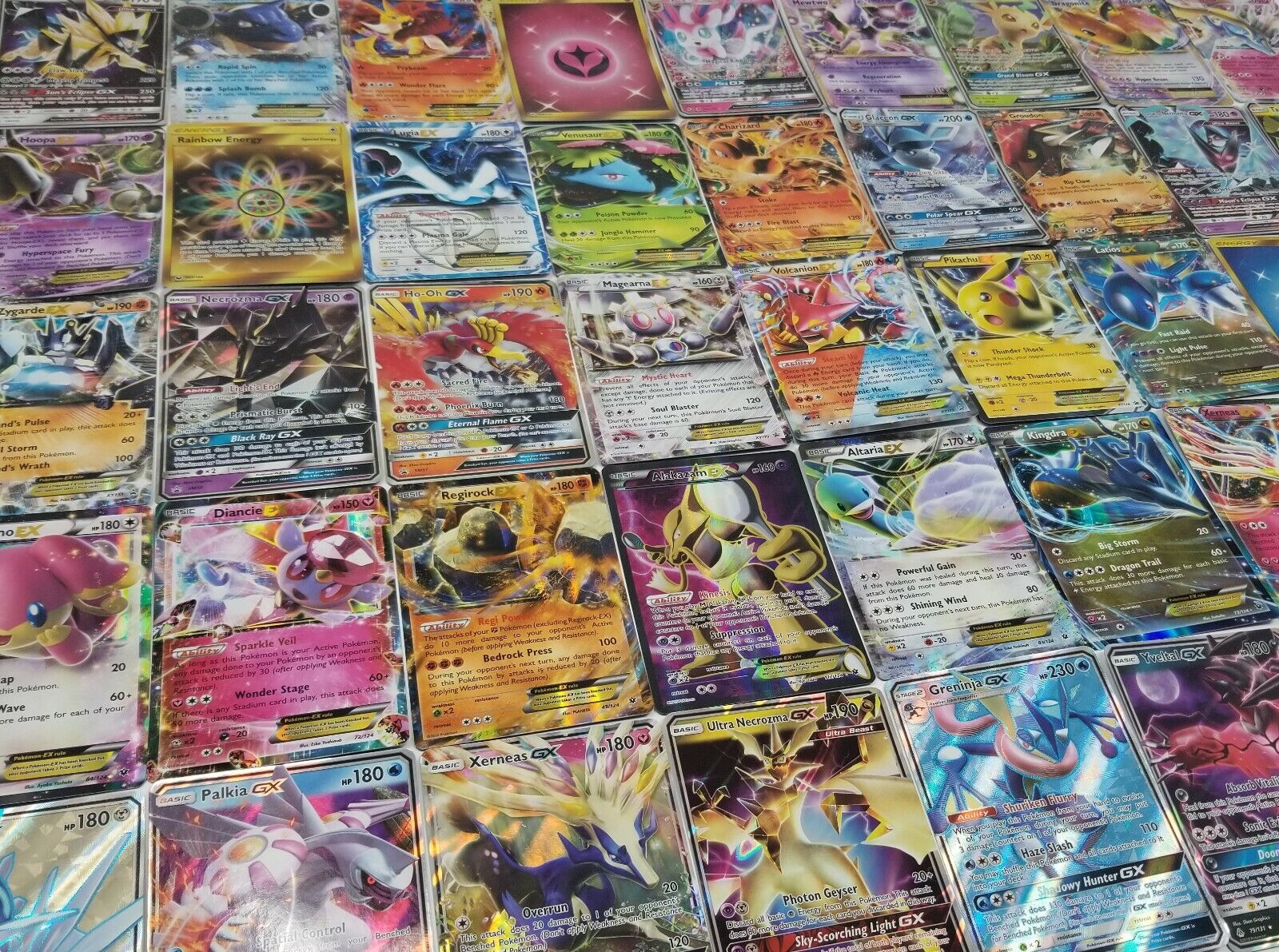 Pokemon 100 Official TCG Cards Lot with Ultra Rare Included - GX EX MEGA + HOLOS