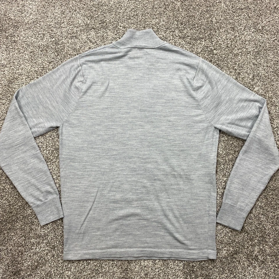 NORDSTRO sweater mens M 1/4 zip COOLMAX  MERINO WOOL pullover wicking Breathable - Image 4 of 4