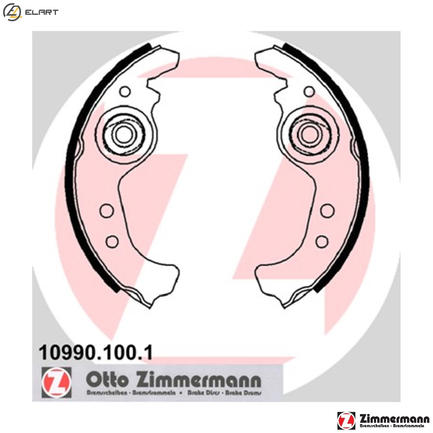 BRAKE SHOE SET 10990.100.1 FOR ZASTAVA FSO SEAT TERRA/Van IBIZA/� RONDA RITMO