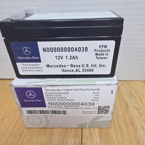 NEW Genuine OEM Mercedes Auxiliary Battery 12V 1.2Ah N000000004039 #RB ...