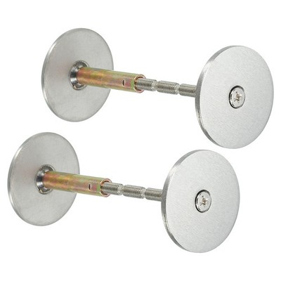 2 Pack Door Hole Cover Plate 1 9/16'' Deadbolt Cover Plate Brushed Satin Nickel
