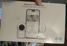 Sense-U Pro Baby Breathing Monitor & 2K PTZ Camera & Badge & Base Station