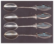 Early BC Ferries teaspoons-STERLING Queen ofEsquimalt, Burnaby, Saanich, NewWest