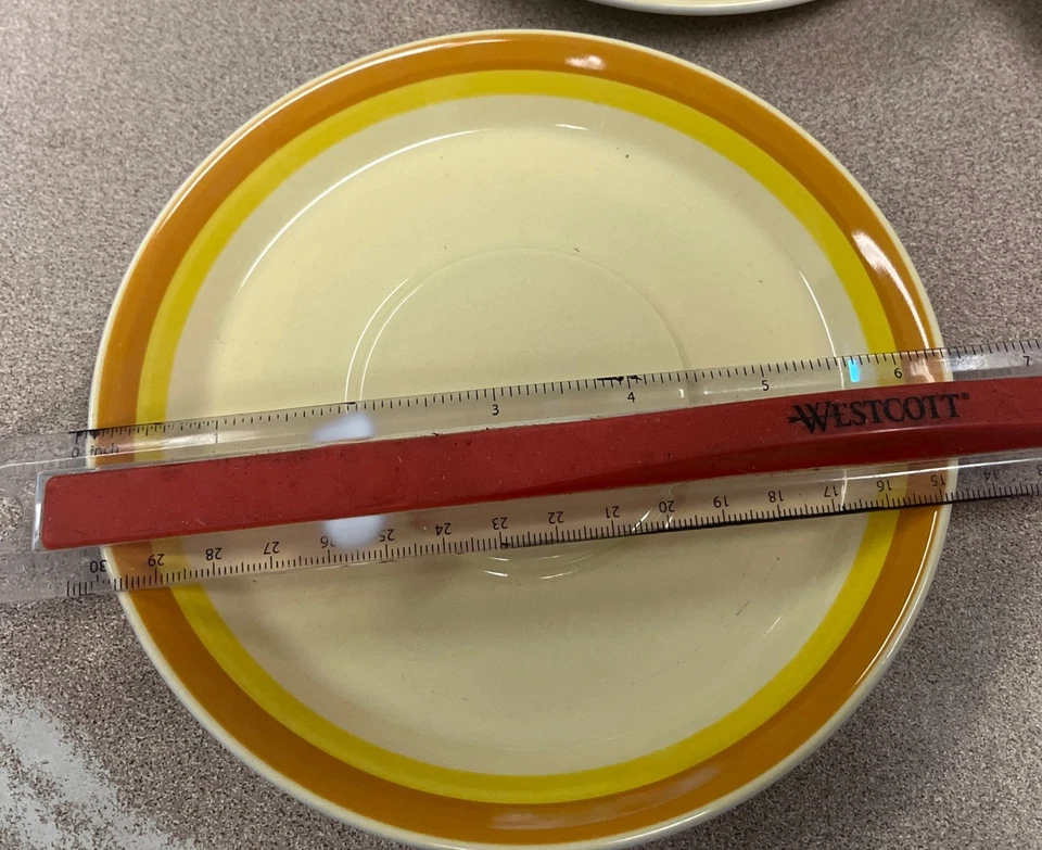 "Juego de 4 placas Mikasa Pattern C4262 Kumquat 6"" años 70" Foto 4 de 4