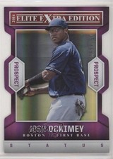 2014 Elite Extra Edition Prospects Status Purple Die-Cut 55/150 Josh Ockimey 0w7
