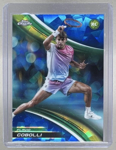 Flavio Cobolli 2025 Topps Chrome Sapphire #48 Rookie RC (C1)