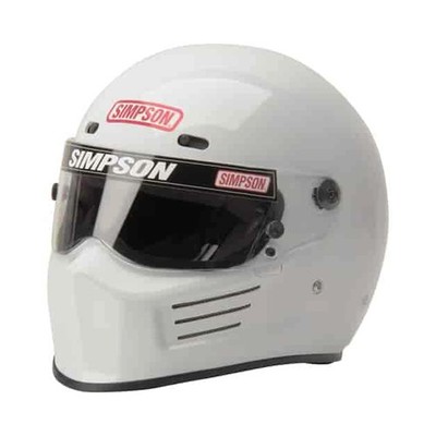 Simpson Racing 7210021 SA2020 Super Bandit Racing Helmet Adult Medium White