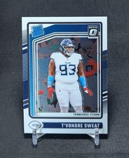T'Vondre Sweat Rated Rookie RC 2024 Donruss Optic Card #295 Tennessee Titans. rookie card picture