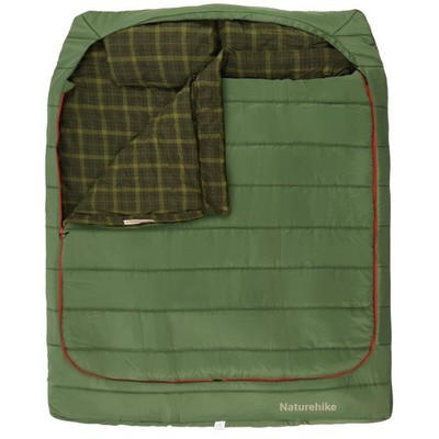 Naturehike Flannel Queen Size Double Sleeping Bag for Adults with Pillows, Do...