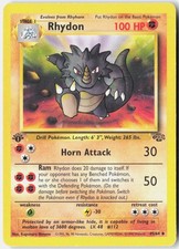 Rhydon Jungle 45/64 Pokemon Card 1st Edition on eBay