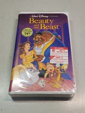 New Factory Sealed Walt Disney  s Beauty and The Beast Black Diamond VHS