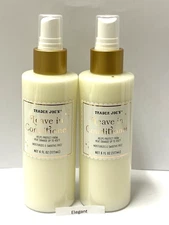 2 Packs Trader Joe's Leave in Conditioner Spray Protect from Heat Damage 6 OZ ea