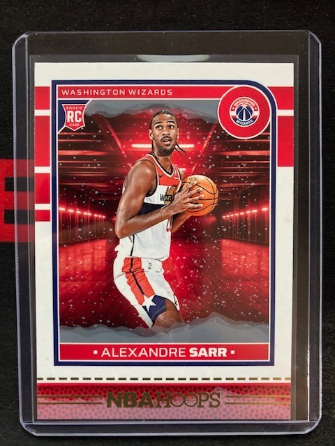 #258 2024-25 Panini NBA Hoops Alexandre Sarr #232 RC Winter Washington Wizards