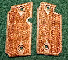 Sig Sauer P238 Checkered Wood RHYNO Grips