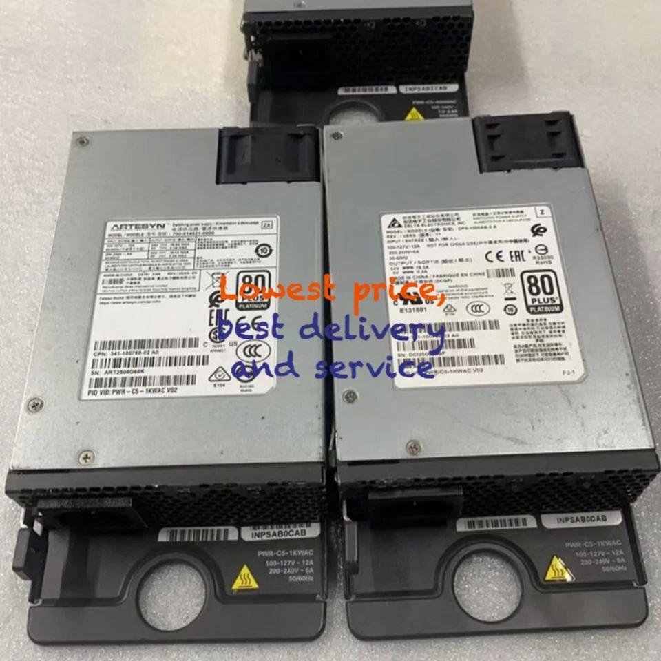 New Sealed Cisco PWR-C5-1KWAC power supply for Catalyst 9200 Switch Qty Availabl - Image 2 of 3