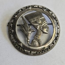 Sterling Silver Brooch 9.48g Fine Jewelry Egyptian Scatter Pin