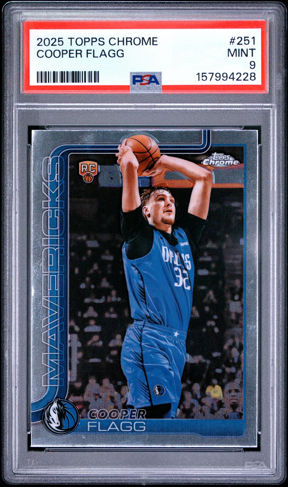 2025 TOPPS CHROME #251 COOPER FLAGG PSA 9
