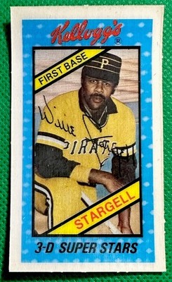 1980 KELLOGG'S #25 WILLIE STARGELL PITTSBURGH PIRATES EXNM HOF  POPS 