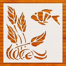 Reusable Fish Scene Stencil Template for Airbrush  DIY Crafts - StencilAir