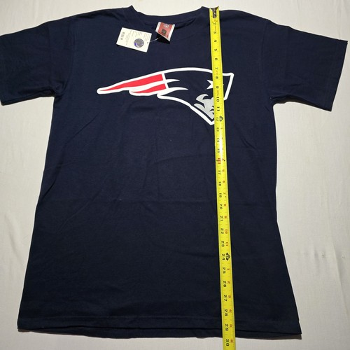 Tom Brady T-shirt Medium Navy New England Patriots Number 12 Majestic - Picture 8 of 10