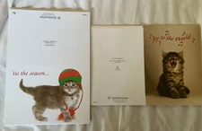 Smithsonian Institute Boxed Christmas Cards Kitty Cats 26 Cards /  Env in Box