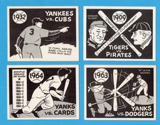1967 RG Laughlin World Series ORIGINAL ISSUE B/W Complete Set Baseball NM Rare!!