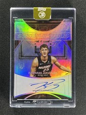 49/49 ≈1/1 2025-26 Topps Three 3 Kasparas Jakucionis Serendipitous Sigs Auto RC