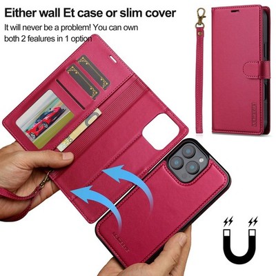Leather Magnetic Wallet Phone Case For iPhone 16 15 14 13 12 11 Pro Max 7 8 XR